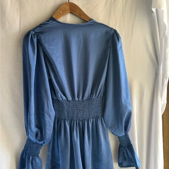 WeWoreWhat Blue Satin Jumpsuit - Picture 3 of 9